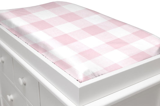 Pink Buffalo Check Changing Pad Cover - New Arrivals Inc