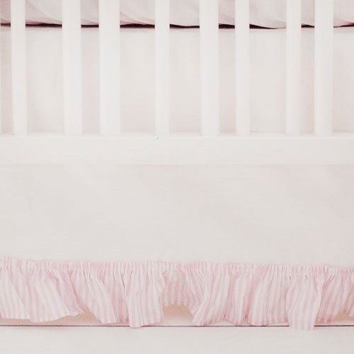 Pink buffalo plaid crib skirt store