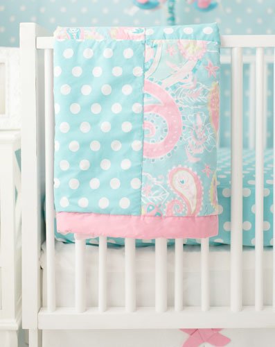 Pixie Baby Aqua 3 Piece Crib Bedding Set - New Arrivals Inc