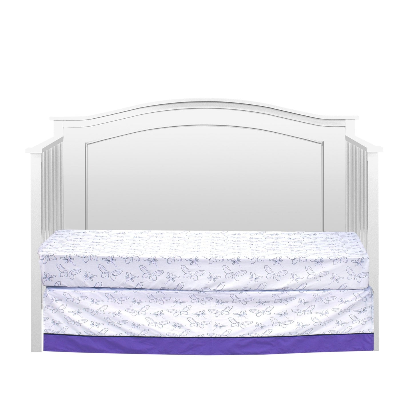 Purple Butterfly 10 Piece Crib Bedding Set - New Arrivals Inc