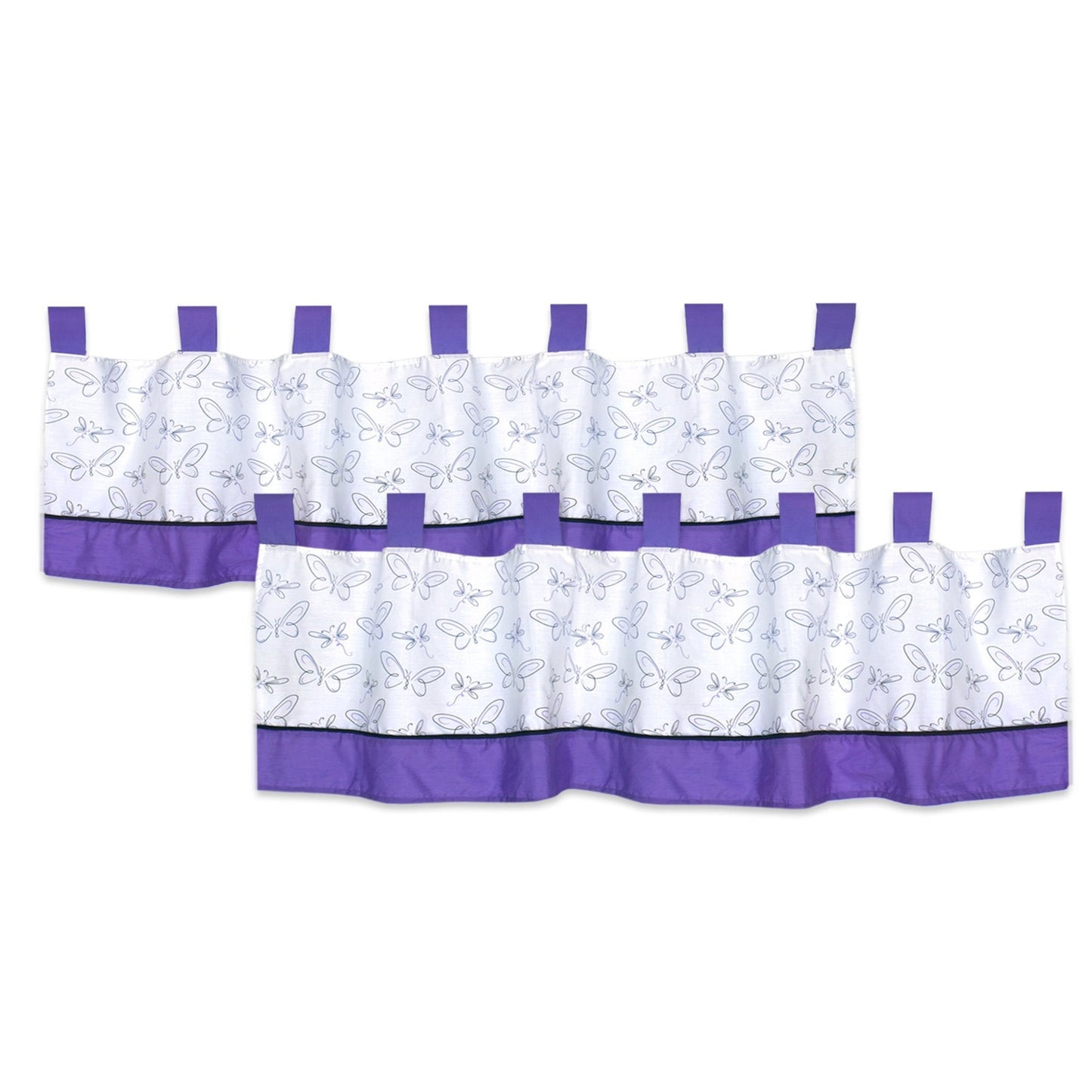 Purple Butterfly 13 Piece Crib Bedding Set - New Arrivals Inc