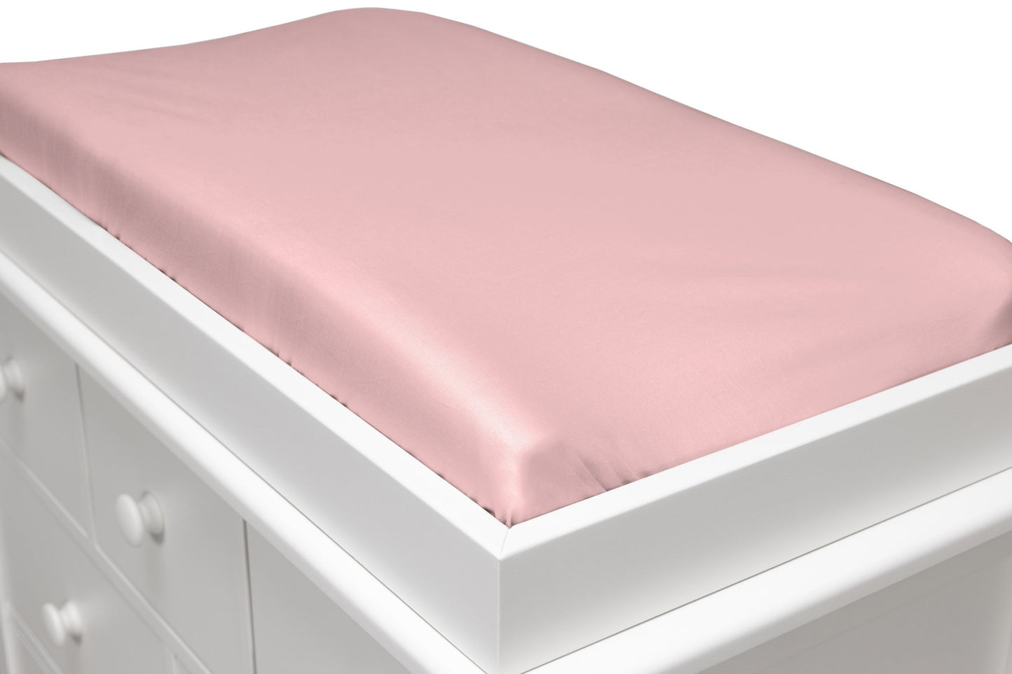Solid Crystal Pink Changing Pad Cover - New Arrivals Inc