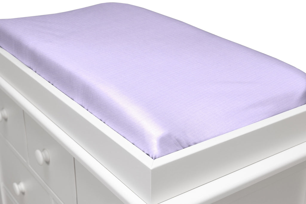 Solid Lilac Changing Pad Cover