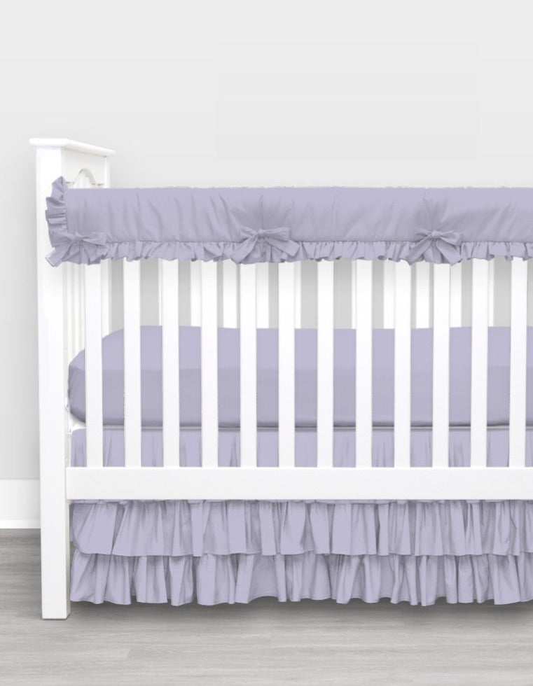 Solid Lilac Crib Bedding