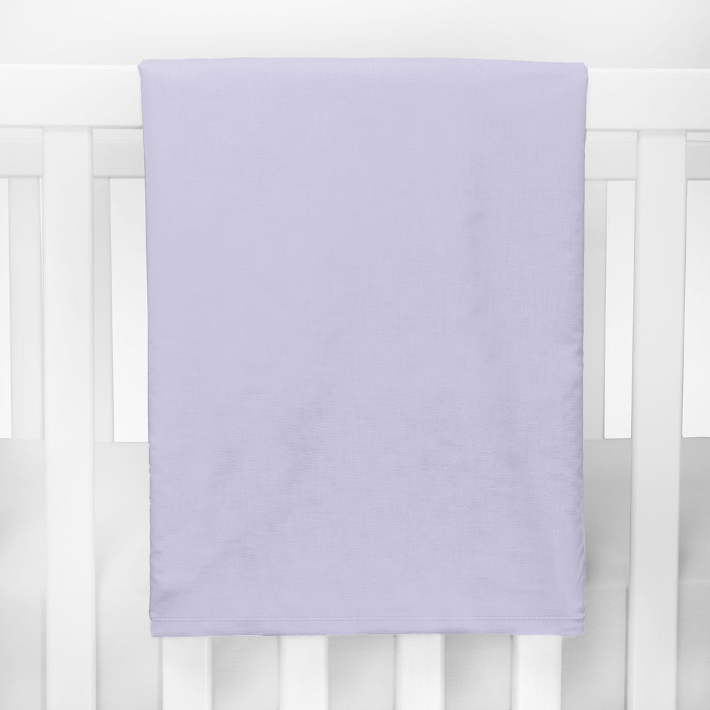 Solid Lilac Crib Blanket