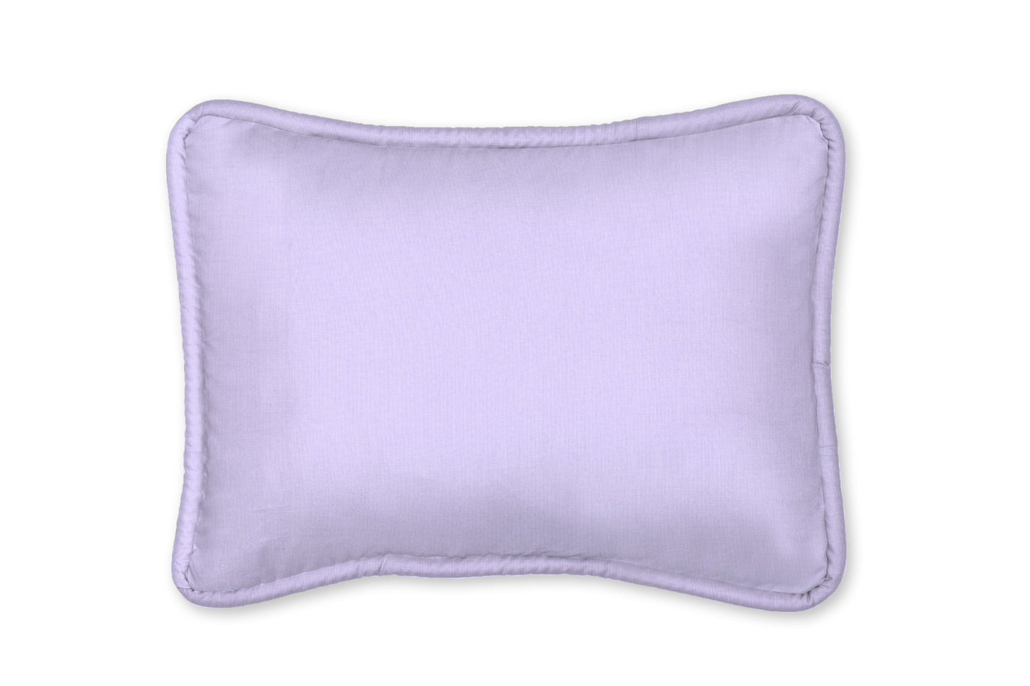 Solid Lilac Decorative Pillow with Piping - New Arrivals Inc