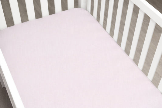 Solid Pink Minky Crib Sheet - New Arrivals Inc