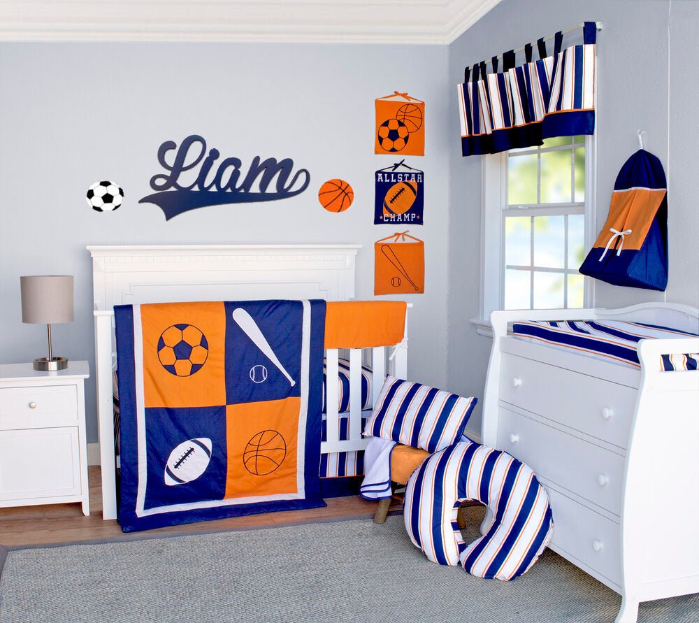 Sports 10 Piece Crib Bedding Set - New Arrivals Inc