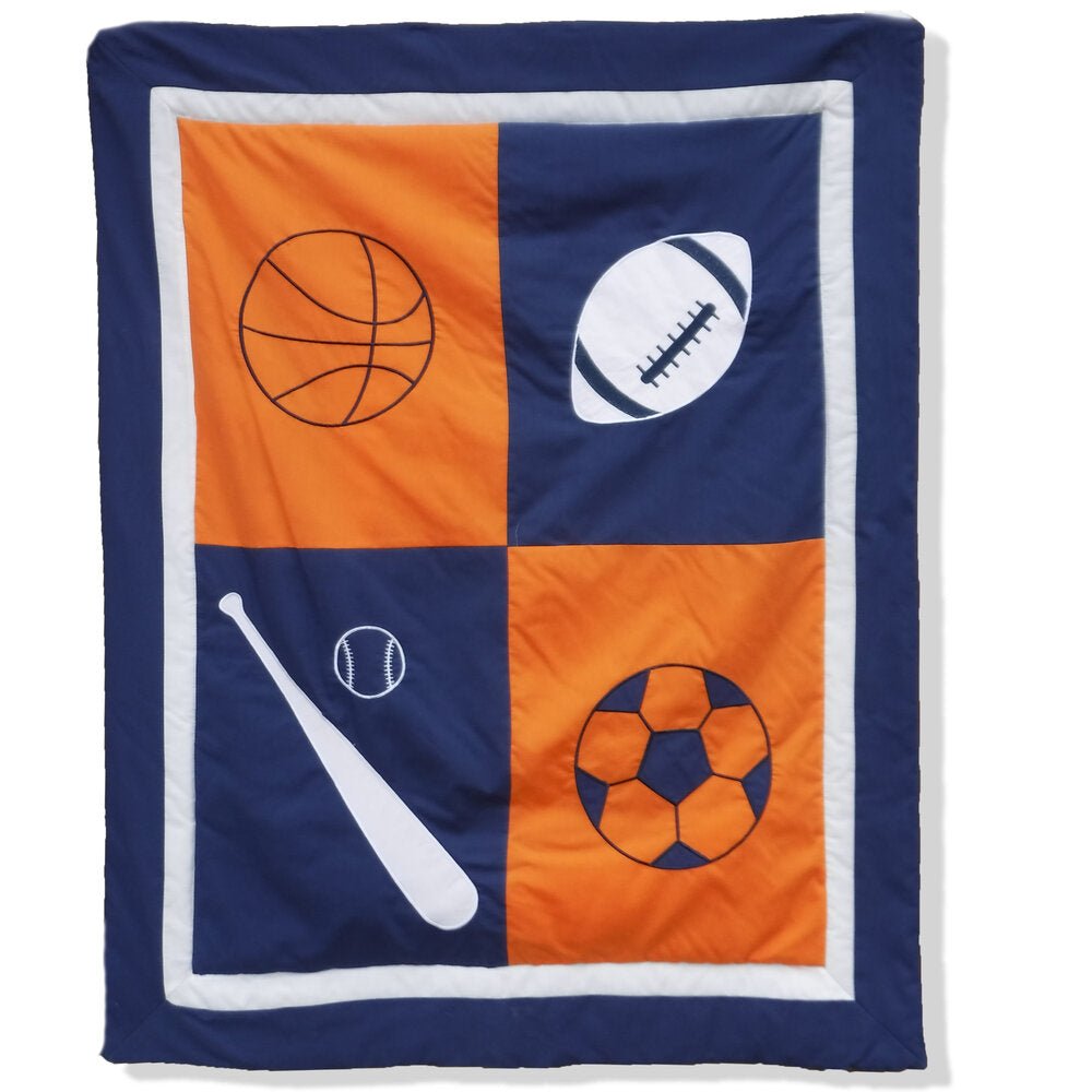 Sports 10 Piece Crib Bedding Set - New Arrivals Inc