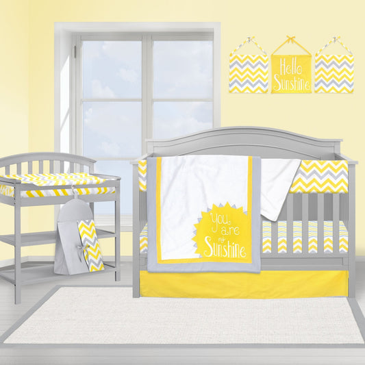 Sunshine 10 Piece Crib Bedding Set - New Arrivals Inc