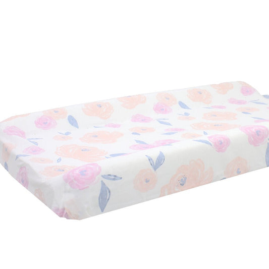 Watercolor Rose Changing Pad Cover - New Arrivals Inc