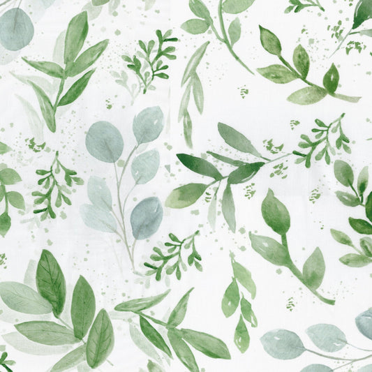 White and Green Farmhouse Crib Bedding Swatches - New Arrivals Inc