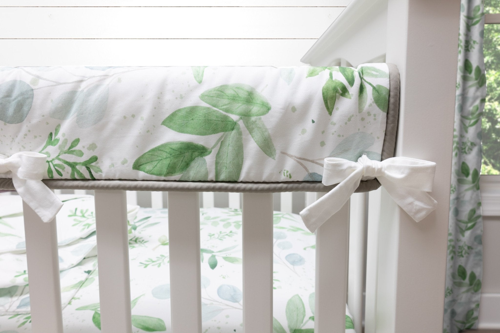 Greenery crib sale bedding set