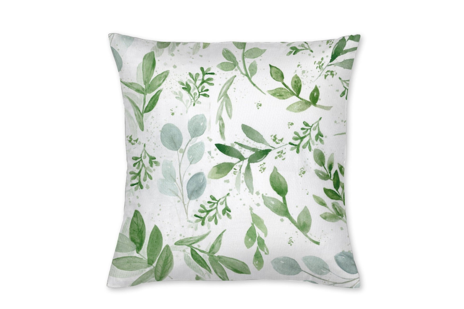 White and Green Farmhouse Throw Pillow - New Arrivals Inc
